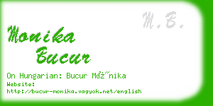 monika bucur business card